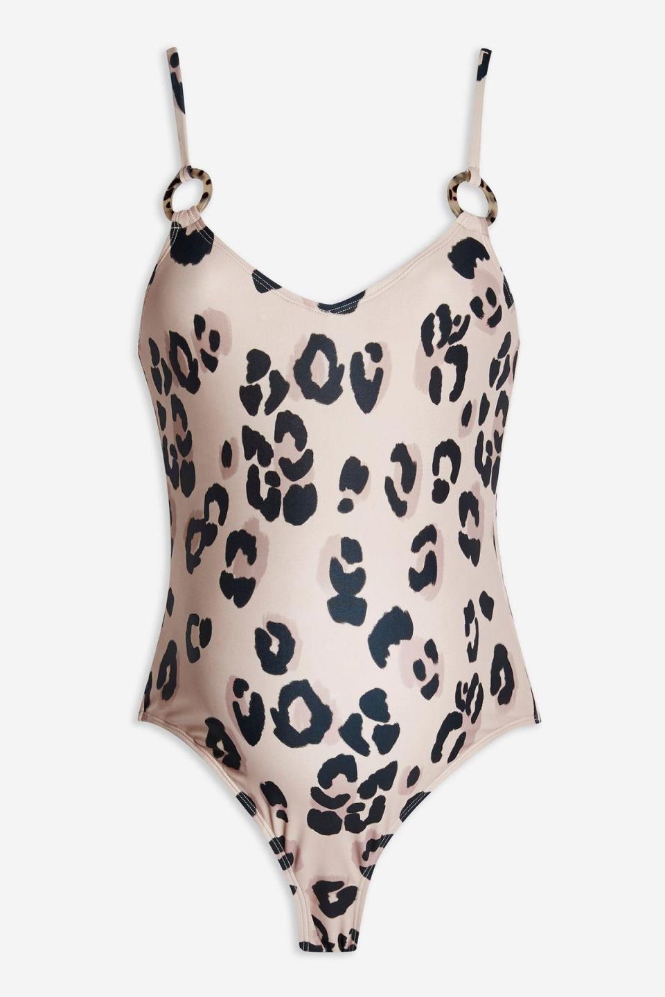 Maternity Animal Print Swimsuit, £28, Topshop: 