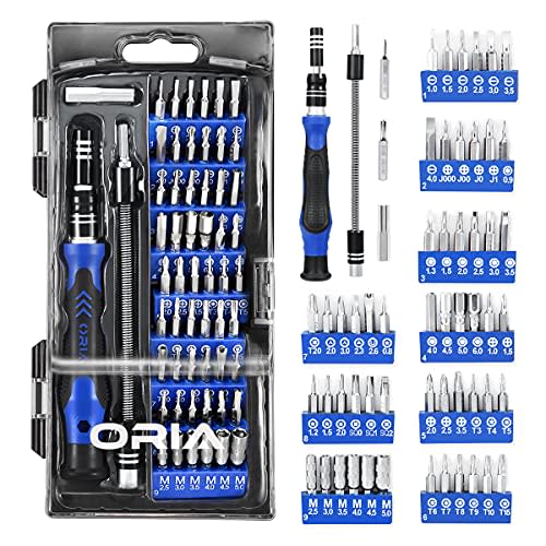 ORIA Precision Screwdriver Kit, 60 in 1 with 56 Bits Screwdriver Set, Magnetic Driver Kit with…