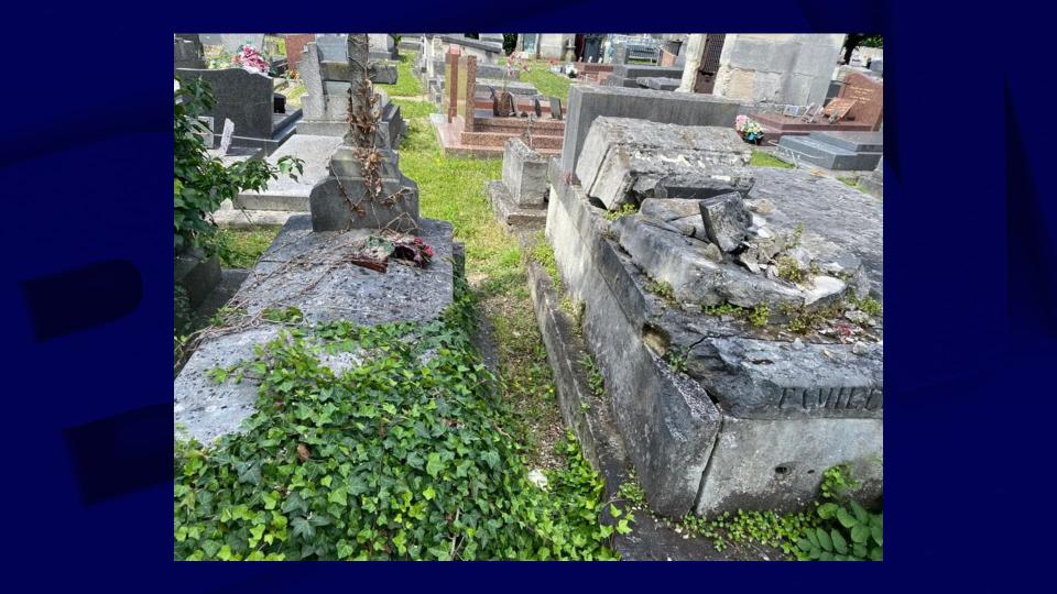 Plusieurs tombes ont été profanées dans un cimetière de Stains. - Azzédine Taïbi / Facebook