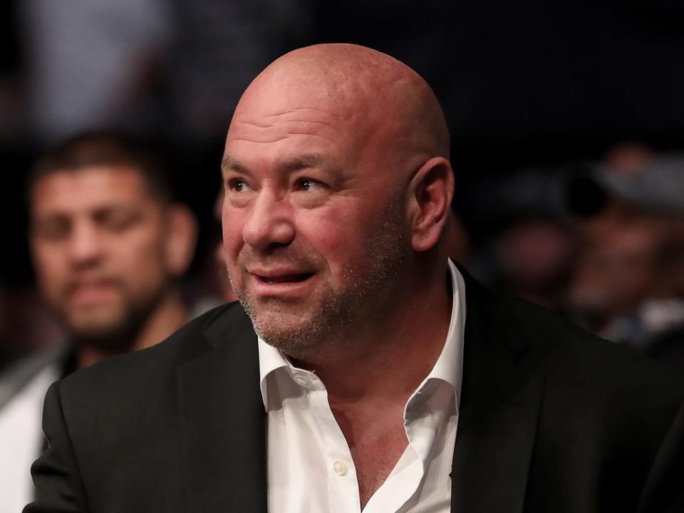 UFC president Dana White, pictured in April 2021, is attempting to dress his new slap-fighting league up as something besides a place where muscled-up tough guys go to suffer concussions. (Alex Menendez/Getty Images - image credit)