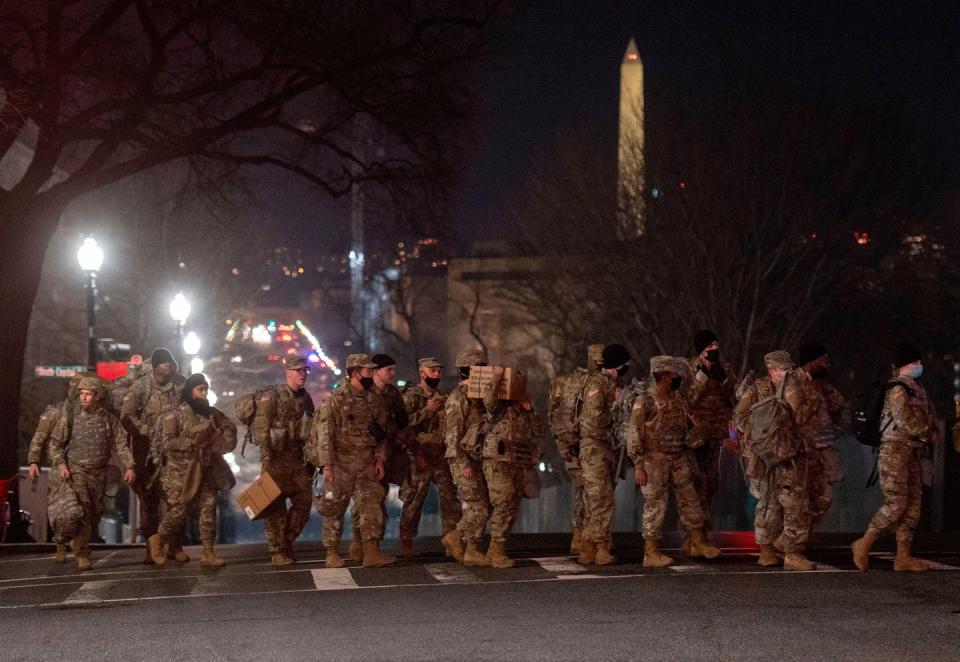 These Photos of National Guardsmen Defending a Militarized Capitol Show Where This Country Is Now