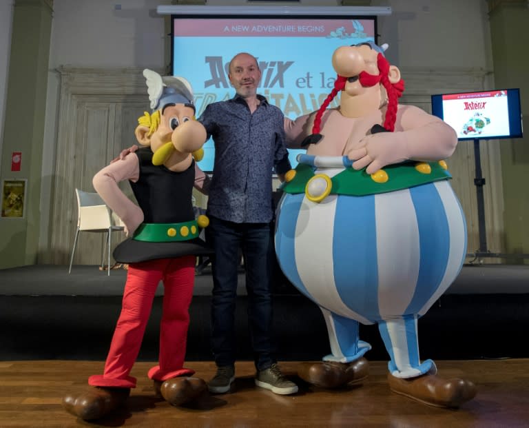 French comics writer Jean-Yves Ferri has given some glimpses of the latest Italian adventure of Gallic heroes Asterix and Obelix, "Asterix and the Race through Italy"