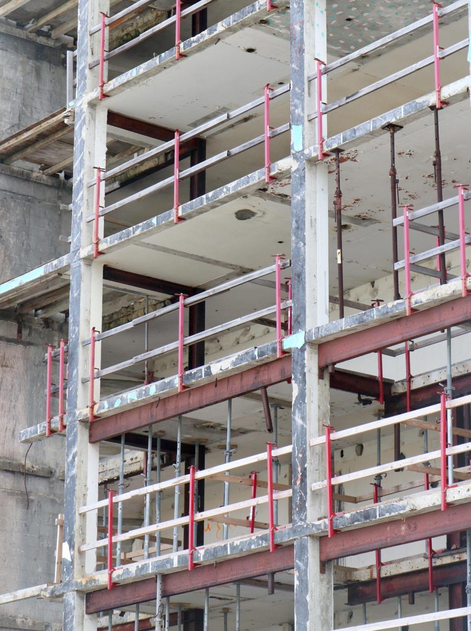 The abandoned remains of the Treasure Island Resort have been a gutted hulk for nearly two decades, since a series of storms damaged the structure in 2004.