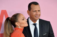 During her performance at DirecTV’s Super Saturday, prior to the 2018 Super Bowl, Jennifer Lopez wowed the crowd by revealing one of her new songs, ‘Us’, was about her relationship with now ex Alex Rodriguez. Before singing her new track, she said to A-Rod: "We’ve been together for one year today. I don’t want to get all mushy or anything, but baby this song is for you. I love you."