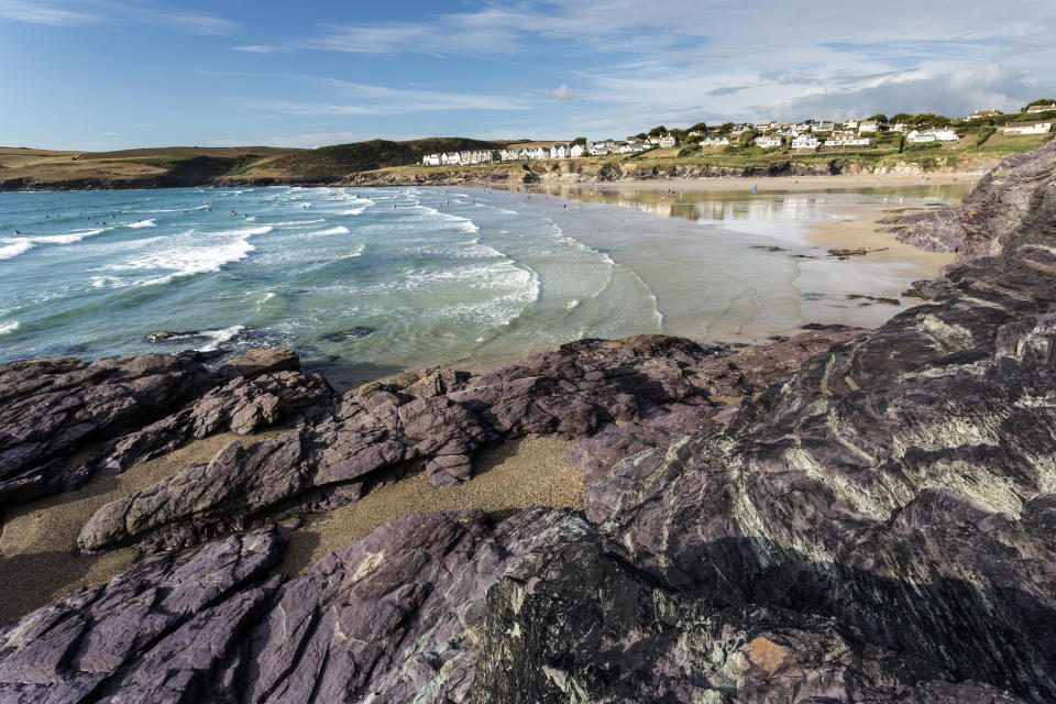 The group of friends were walking back to Polzeath along a cliff-side coastal path from Rock when the accident occurred (file photo). (Getty)