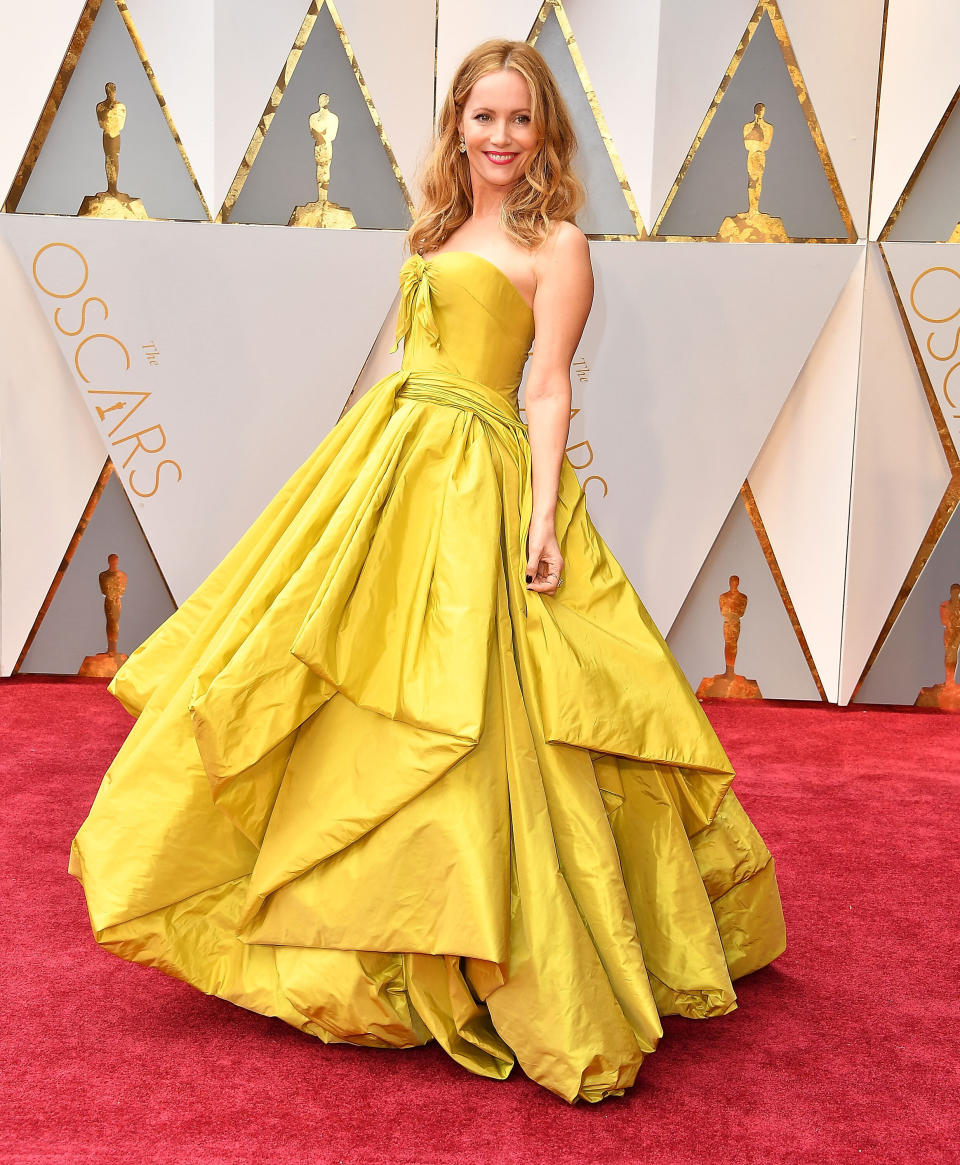 Leslie Mann at the 89th annual Academy Awards in Hollywood on Feb. 26, 2017.