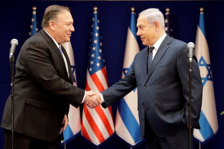 U.S. Secretary of State Mike Pompeo and Israeli Prime Minister Benjamin Netanyahu meet in Jerusalem