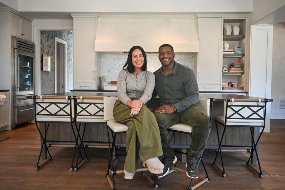 Former Panther Jonathan Stewart and his wife Natalie have been through many changes since he left football. Some were hard. “Lately”? It’s been good.