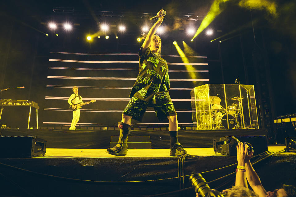 Billie Eilish at Life Is Beautiful festival in Las Vegas on Sept 20, 2019. - Credit: Koury Angelo for Rolling Stone