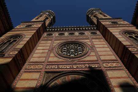 FILE PHOTO: Dohany Street Synagogue is seen in Budapest, Hungary, October 12, 2018. REUTERS/Bernadett Szabo