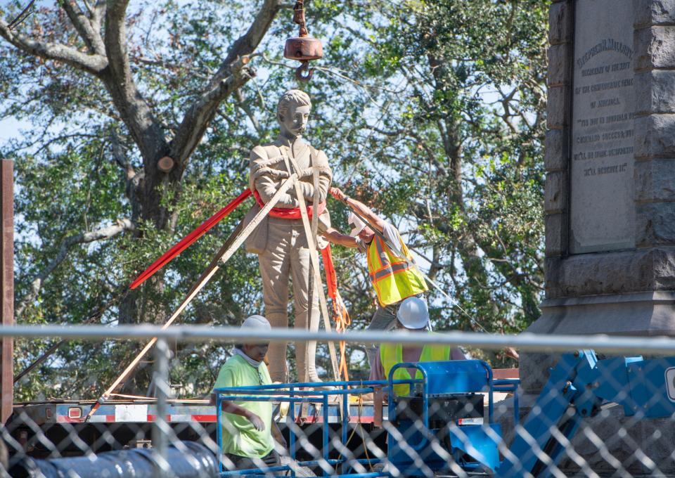 Florida Secretary of State Cord Byrd is seeking to relocate his involvement the lawsuit of Pensacola's Confederate monument to Leon County.