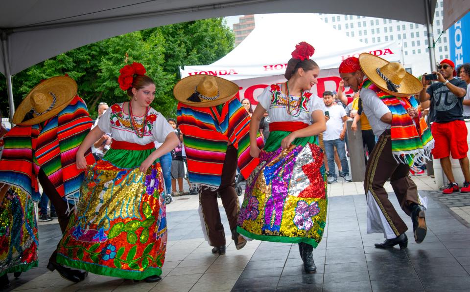 Folk dancing from various cultures is among the many attractions at Festival Latino.