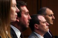 Facebook’s Bickert, Twitter’s Pickles, Google’s Slater and ADL’s Selim testify before a U.S. Senate Commerce Committee hearing on extremism on social media platforms in Washington