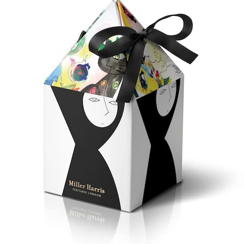 Julie Verhoeven has designed gift packaging for Miller Harris 