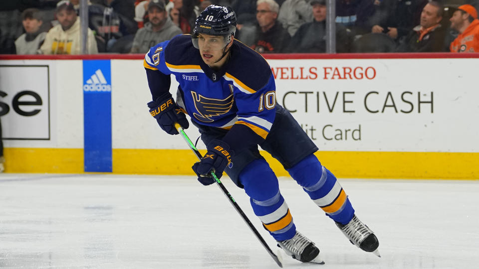 Brayden Schenn has had quite a tenure with the Blues. (Photo by Gregory Fisher/Icon Sportswire via Getty Images)