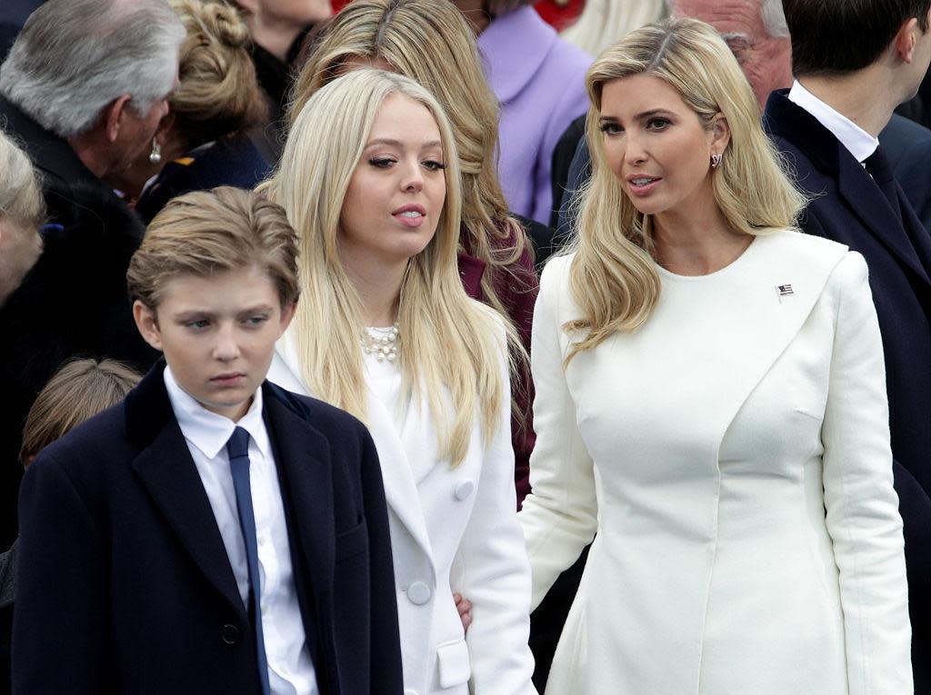 Barron Trump at his father's presidential inauguration: Getty