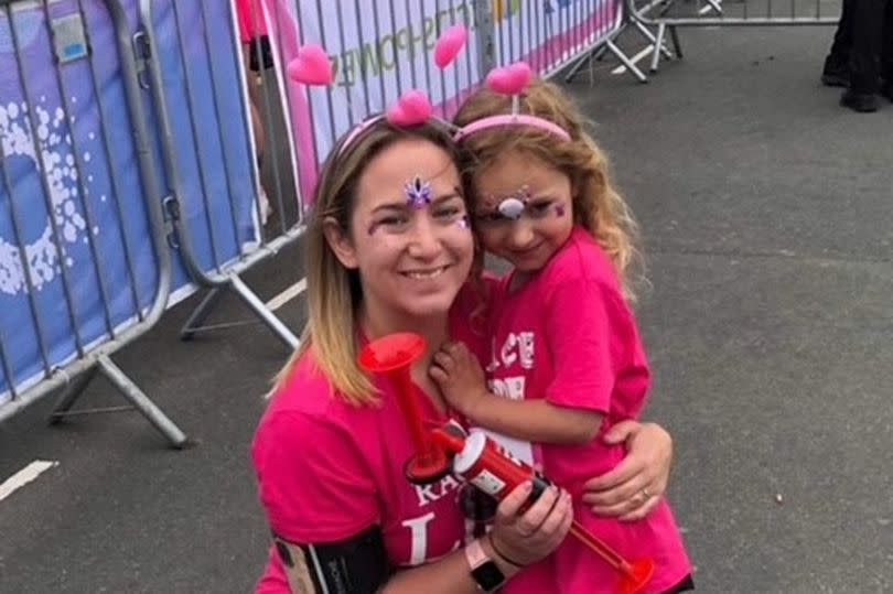 Becky Morrish and her daughter Elsie, now 8, are preparing to take part in Plymouth's Race for Life