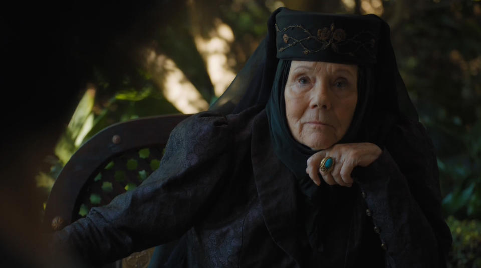 Diana Rigg als Olenna Tyrell. (Bild: ddp)