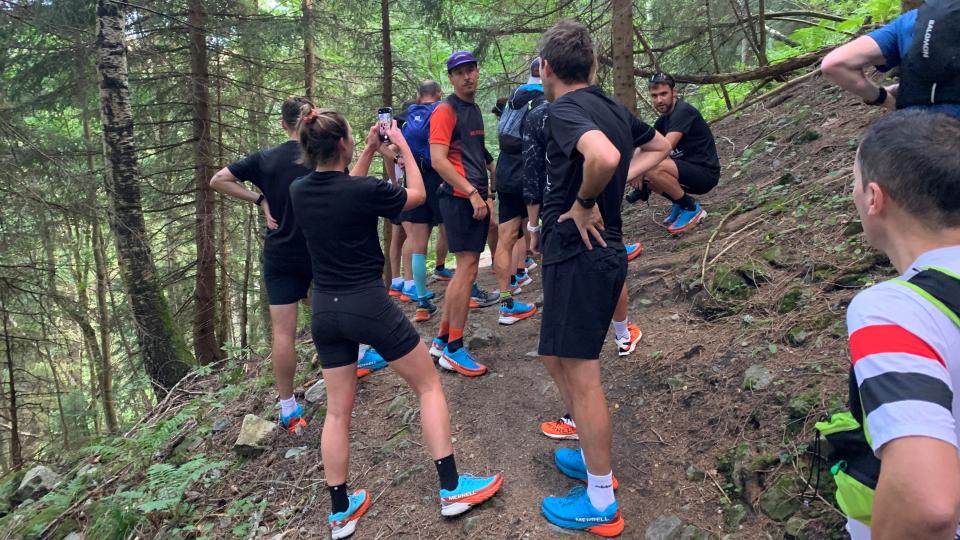 Trail running in the Alps