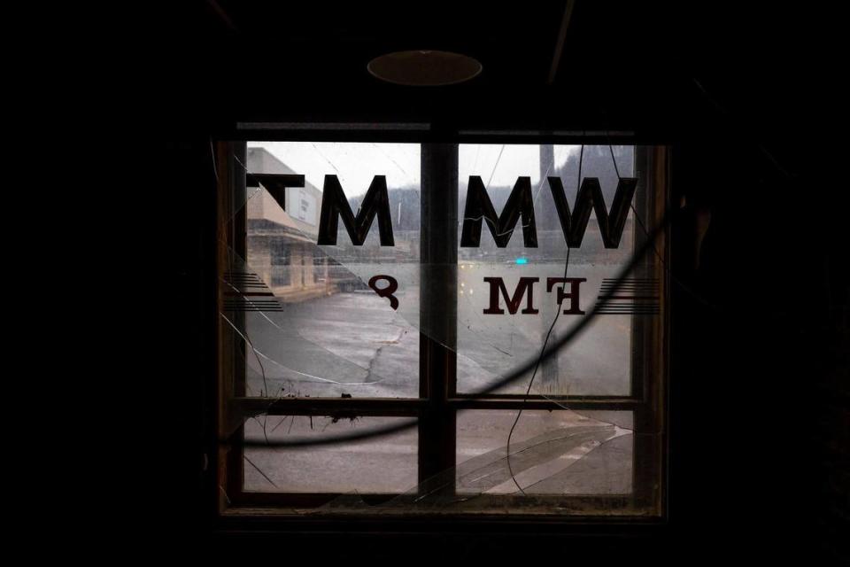 Water more than six feet high flooded the Appalshop main building, including the WMMT community radio station studio, in Whitesburg, Ky., last summer during a flood that devastated Eastern Kentucky.