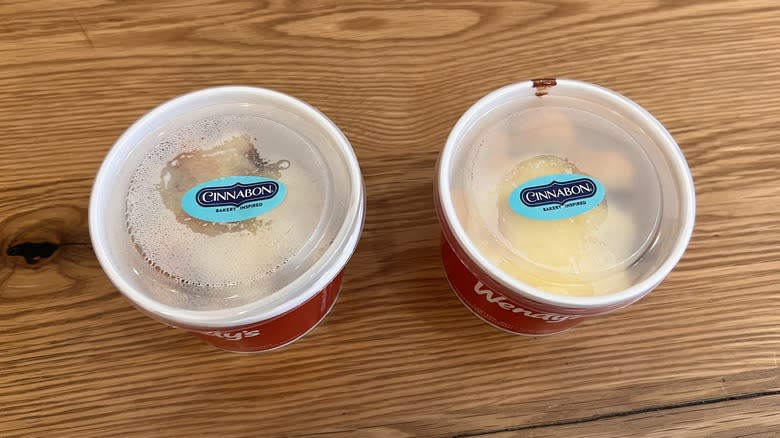 two Wendy's Cinnabon Pull-Aparts