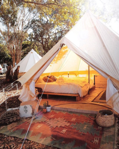 Beach Glamping at Adder Rock, North Stradbroke Island, QLD