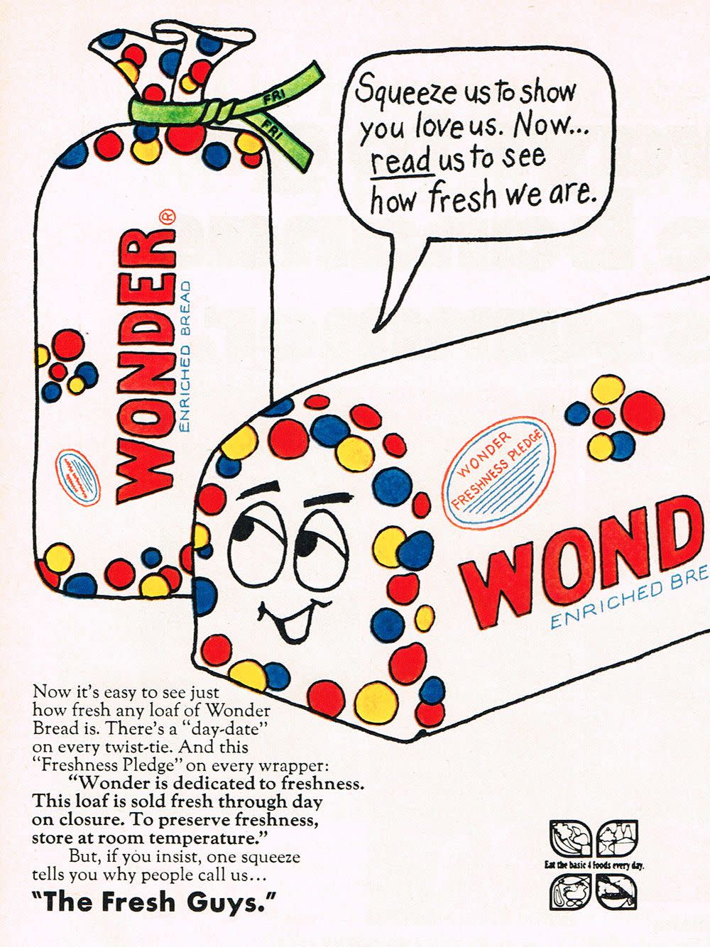 Vintage Ad: The Wonder Bread Freshness Pledge