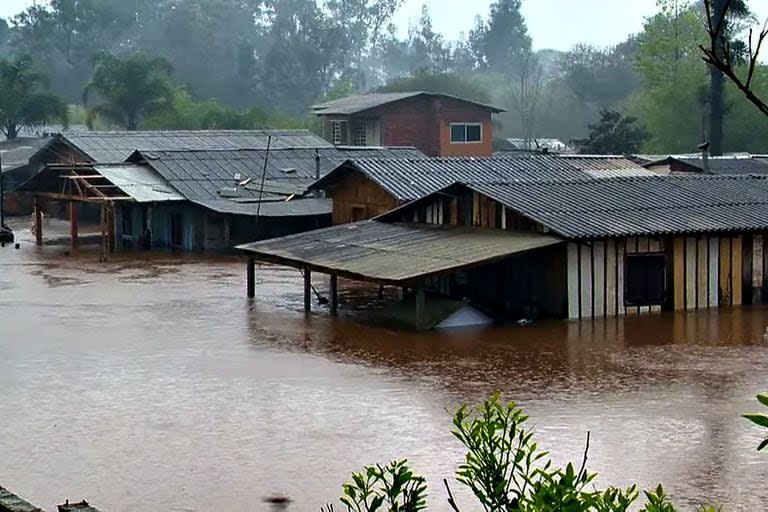 Inundaciones en Muçum, en Rio Grande do Sul, en Brasil