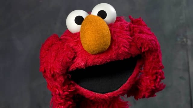 "Sesame Street" muppet Elmo poses for a portrait.