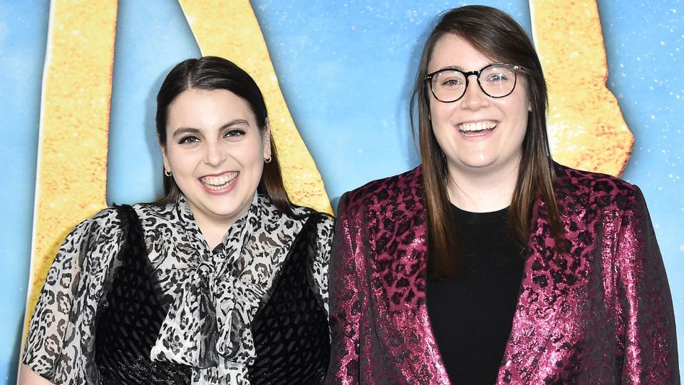 Beanie Feldstein and Bonnie Chance Roberts attend the world premiere of "Cats" at Alice Tully Hall, Lincoln Center on December 16, 2019 in New York City.