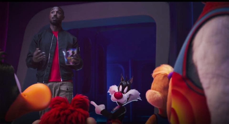 Michael B. Jordan cameo in "Space Jam: A New Legacy"