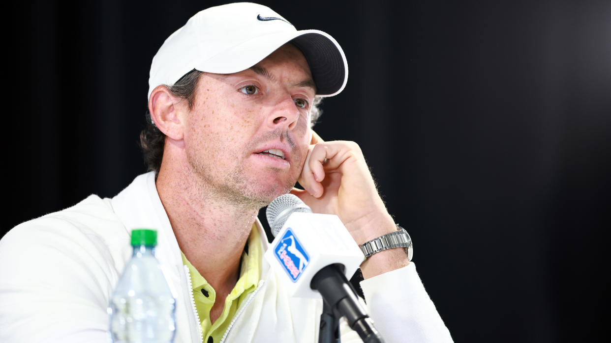  Rory McIlroy speaking at the RBC Canadian Open press conference 