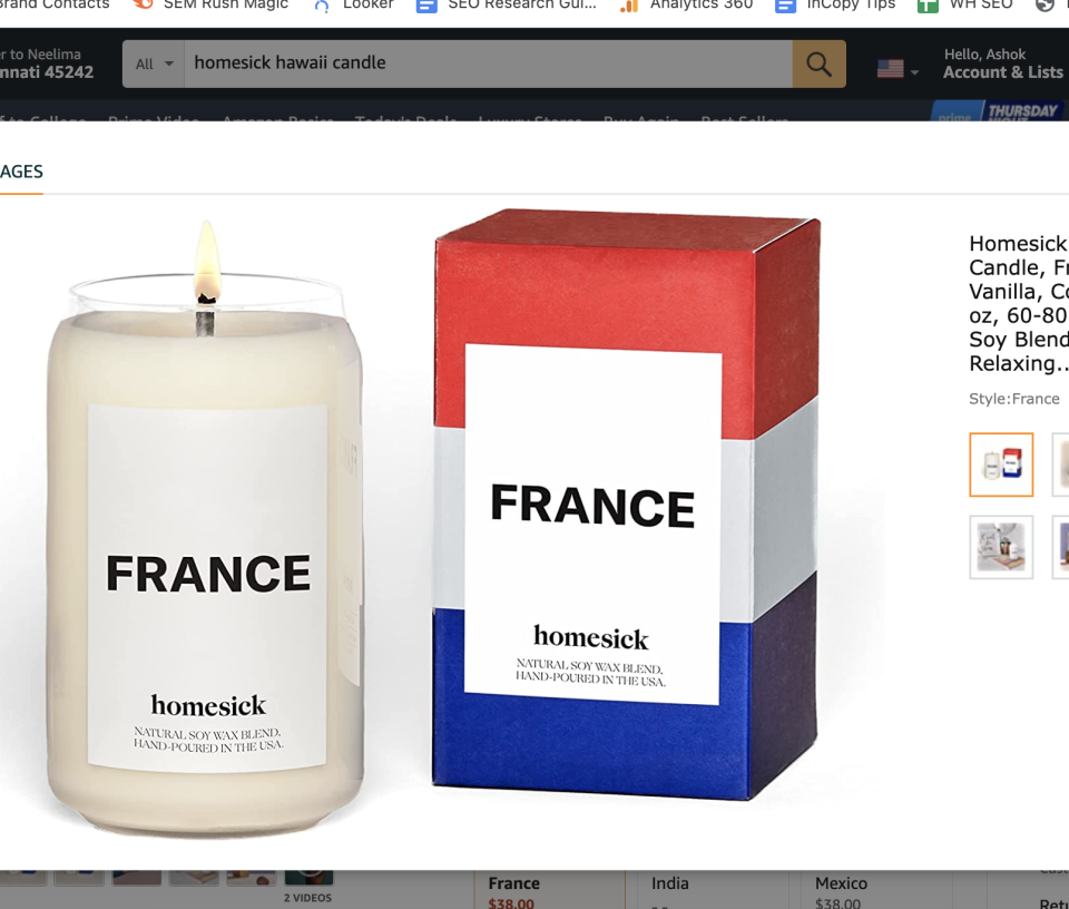 24) France Candle