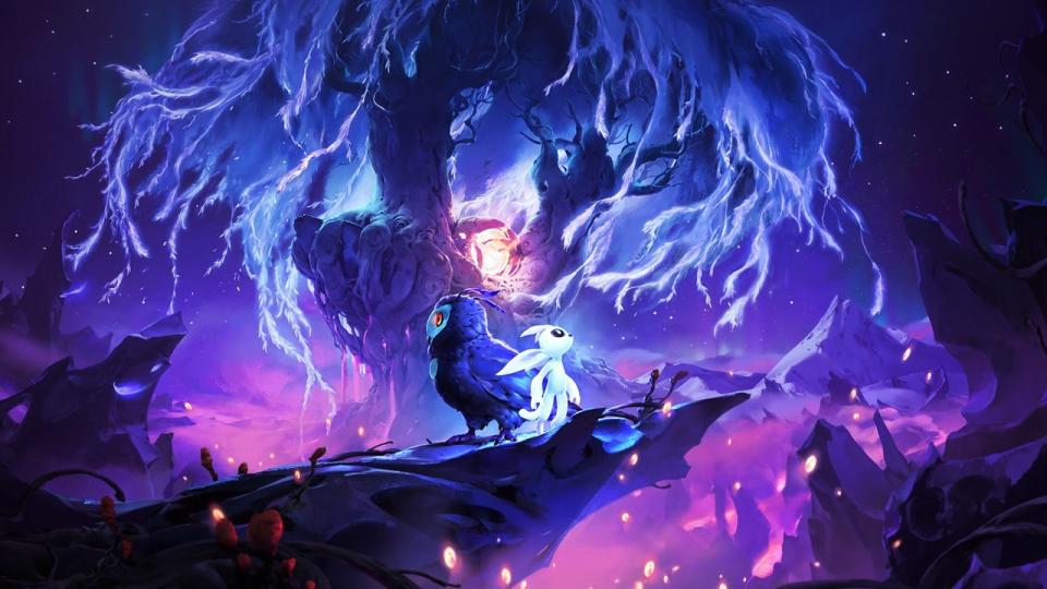 Title screen for Ori and the Will of the Wisps on Xbox