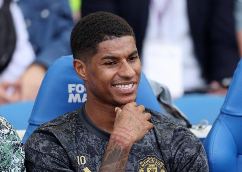 Marcus Rashford has been backed by his manager  (REUTERS)