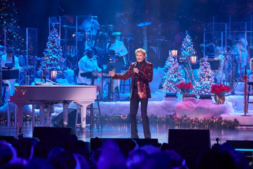 Barry Manilow says his " A Very Barry Christmas" special on NBC will include holiday songs as well as some of his best-known hits.
