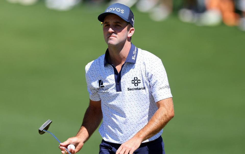 Denny McCarthy walking on the second green