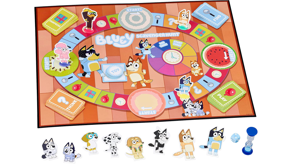 Bring Bluey to family game night with the Scavenger Hunt game.