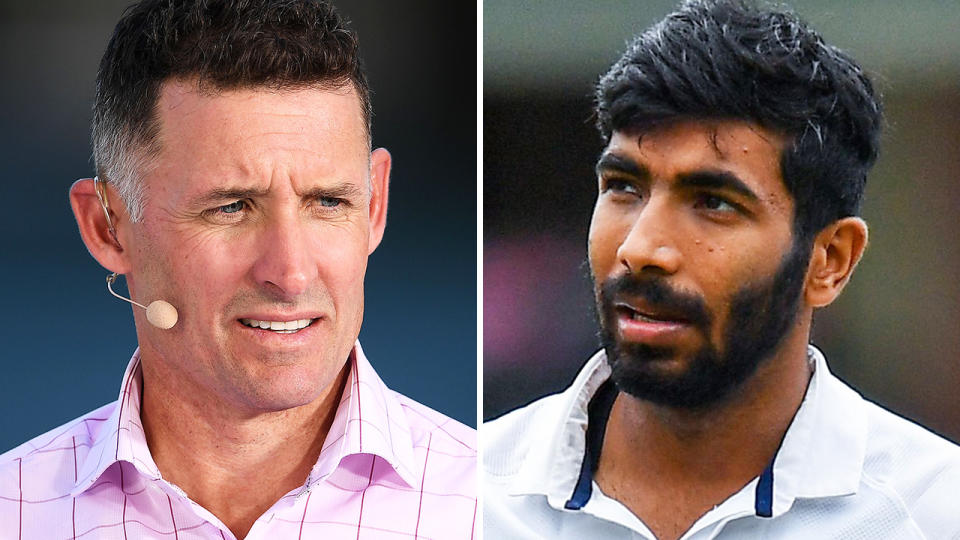 Former Australian Test batsman Michael Hussey has called for life bans against fans who racially abused Indian bowler Jasprit Bumrah. Pictures: Getty Images