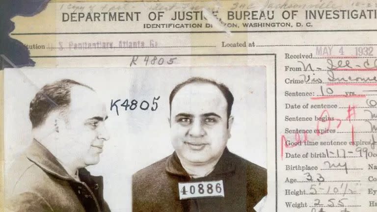 Luego de la matanza, Capone se convirtió en objetivo de las autoridades federales de los Estados Unidos (Foto: FBI)