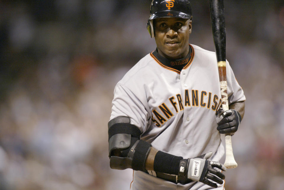 Barry Bonds at bat on May 16, 2006 in Houston, Texas.