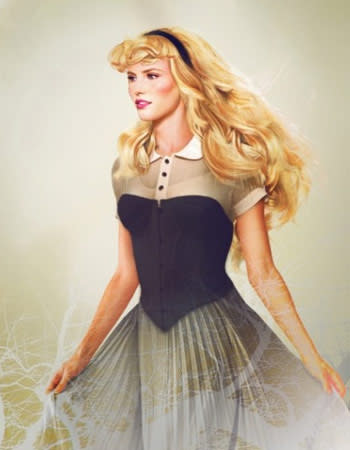 Princess Aurora of "Sleeping Beauty" looks like a supermodel. Those cheek bones!