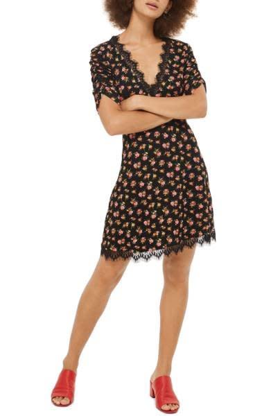 Shop it <a href="http://shop.nordstrom.com/s/topshop-floral-tea-dress/4744758?origin=keywordsearch-personalizedsort&amp;fashioncolor=BLACK%20MULTI" target="_blank"><strong>here</strong></a>.