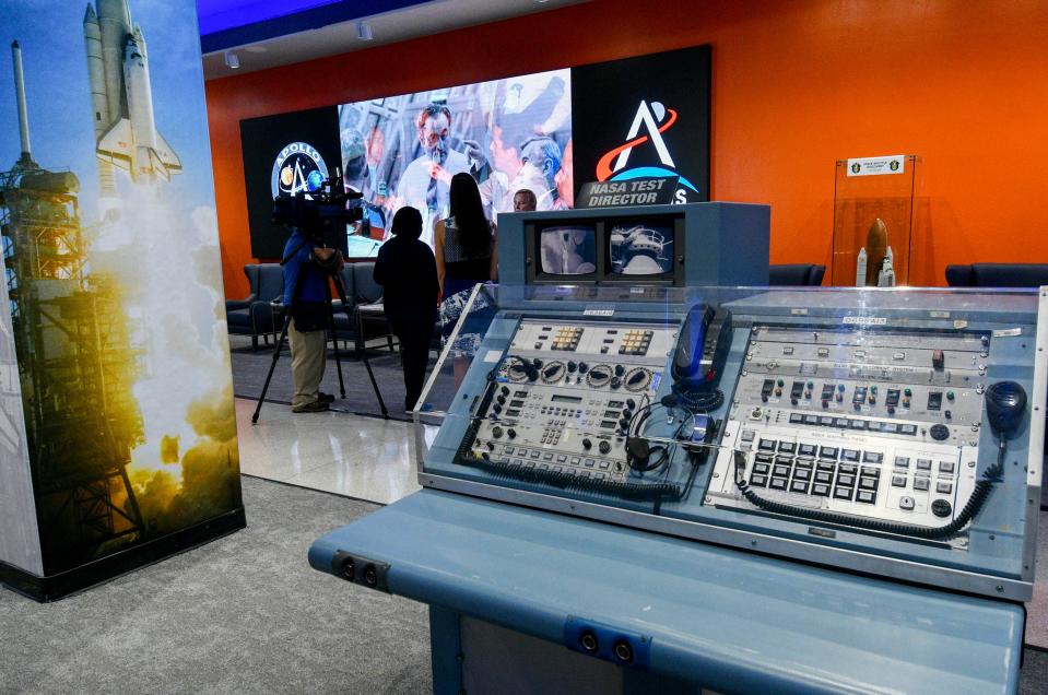 Inside the lobby of the Launch Control Center at Kennedy Space Center, FL June 14, 2022. Mandatory Credit: Craig Bailey/FLORIDA TODAY via USA TODAY NETWORK