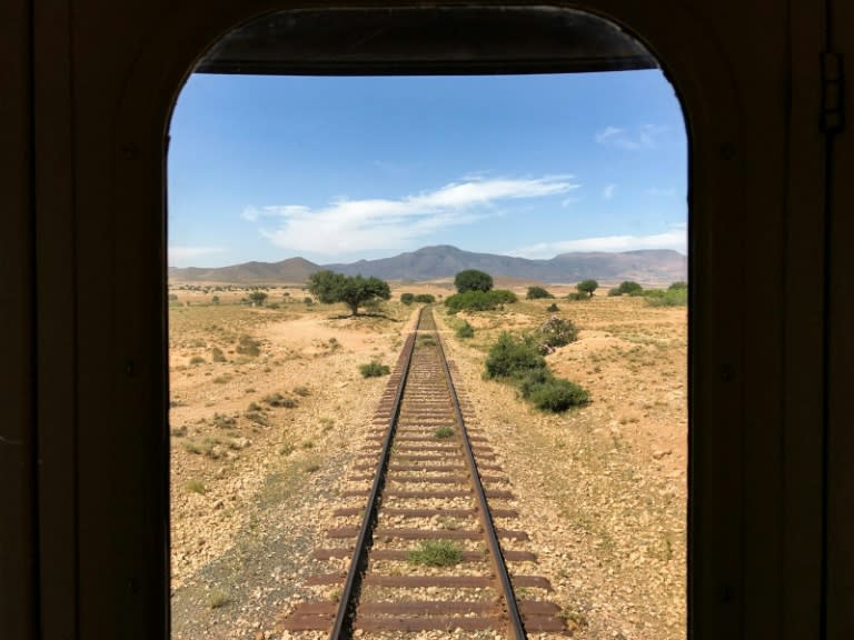 The train, which featured in the 2015 James Bond movie "Spectre", runs along a track built nearly 100 years ago