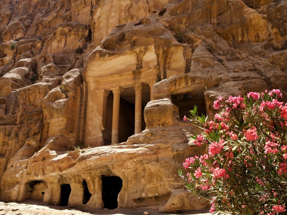 North of Petra is sister archaeological site, Little Petra (Getty)