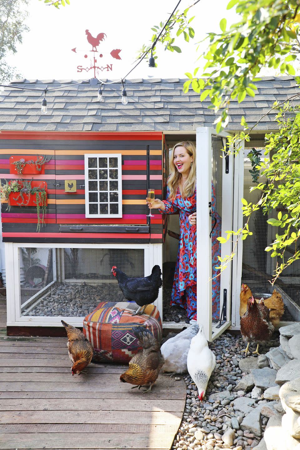 Colorful Chicken Coop