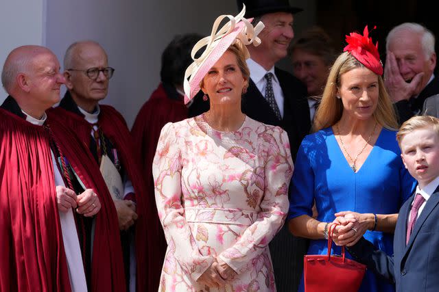 <p>Kirsty Wigglesworth - WPA Pool/Getty </p> Sophie, the Duchess of Edinburgh watches Garter Day on June 17, 2024