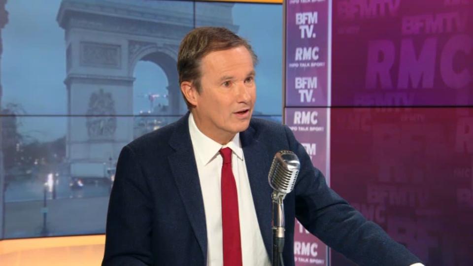 Le leader de Debout la France, Nicolas Dupont-Aignan, le 19 janvier 2021 - BFMTV / Capture d'écran