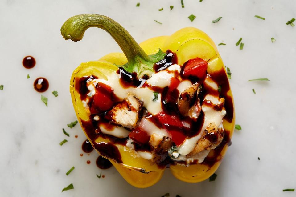 Caprese Chicken Stuffed Peppers